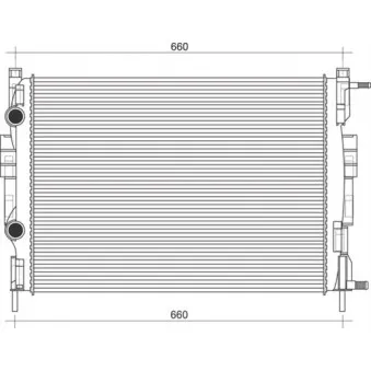 Radiateur, refroidissement du moteur MAGNETI MARELLI 350213997000
