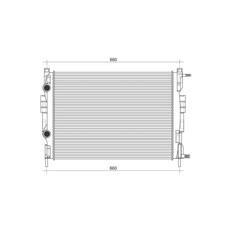 Radiateur, refroidissement du moteur MAGNETI MARELLI 350213997000