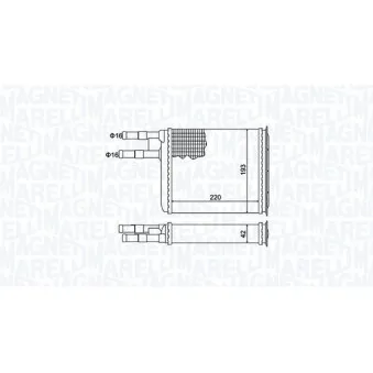 Système de chauffage MAGNETI MARELLI 350218401000