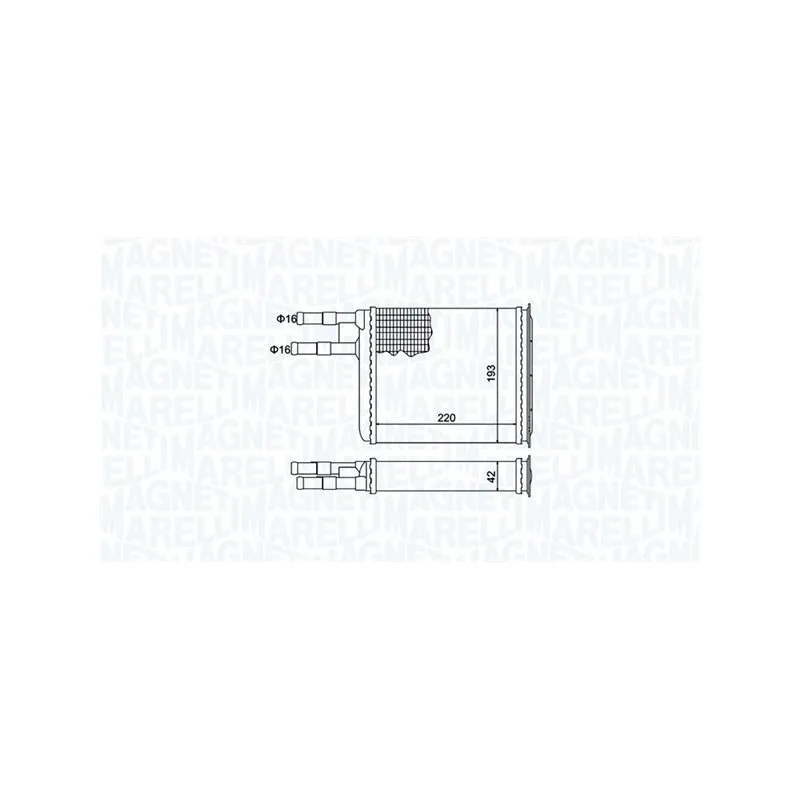 Système de chauffage MAGNETI MARELLI 350218401000
