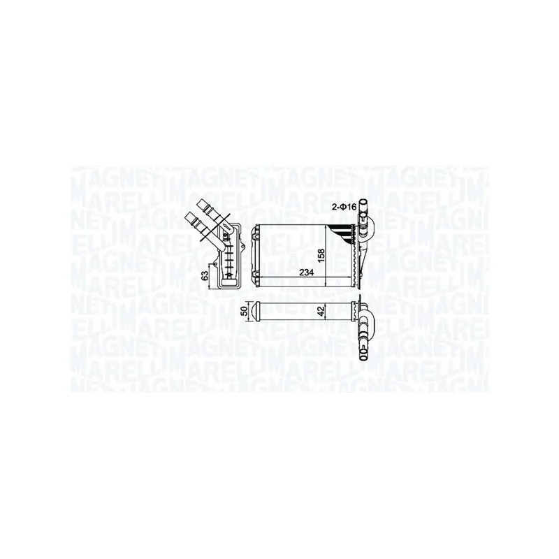 Système de chauffage MAGNETI MARELLI 350218404000