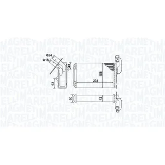 Système de chauffage MAGNETI MARELLI 350218405000