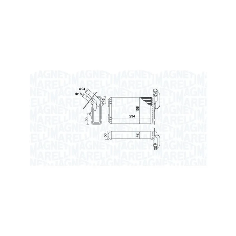 Système de chauffage MAGNETI MARELLI 350218405000