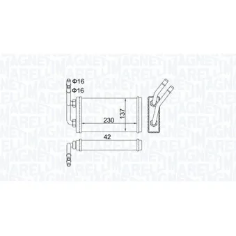 Système de chauffage MAGNETI MARELLI 350218406000