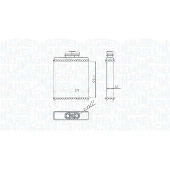 Système de chauffage MAGNETI MARELLI 350218412000