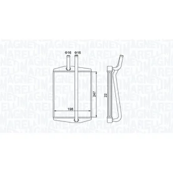 Système de chauffage MAGNETI MARELLI 350218413000