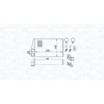 Système de chauffage MAGNETI MARELLI 350218438000