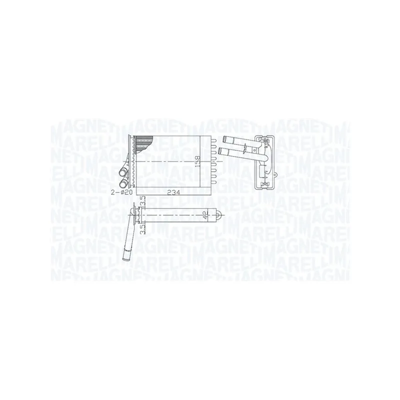 Système de chauffage MAGNETI MARELLI 350218462000