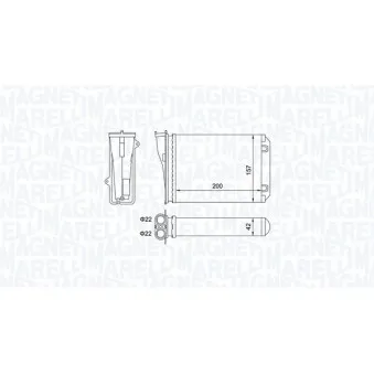Système de chauffage MAGNETI MARELLI 350218463000