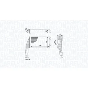 Système de chauffage MAGNETI MARELLI 350218467000