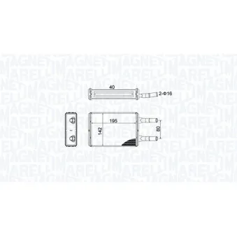 Système de chauffage MAGNETI MARELLI 350218476000