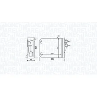Système de chauffage MAGNETI MARELLI 350218481000