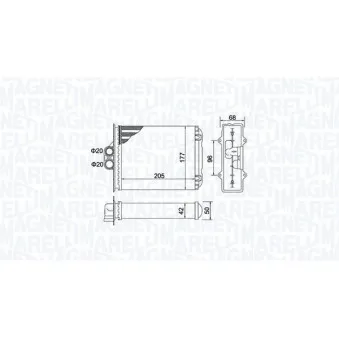 Système de chauffage MAGNETI MARELLI 350218482000