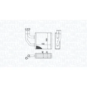 Système de chauffage MAGNETI MARELLI 350218485000