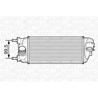 Intercooler, échangeur MAGNETI MARELLI 351319201500