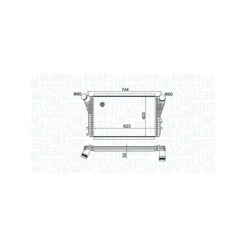 Intercooler, échangeur MAGNETI MARELLI 351319204050