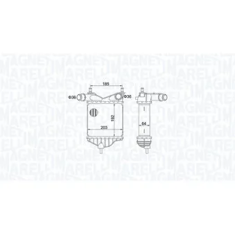 Intercooler, échangeur MAGNETI MARELLI 351319204080