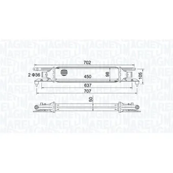 Intercooler, échangeur MAGNETI MARELLI