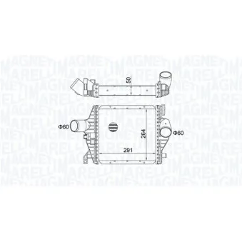 Intercooler, échangeur MAGNETI MARELLI