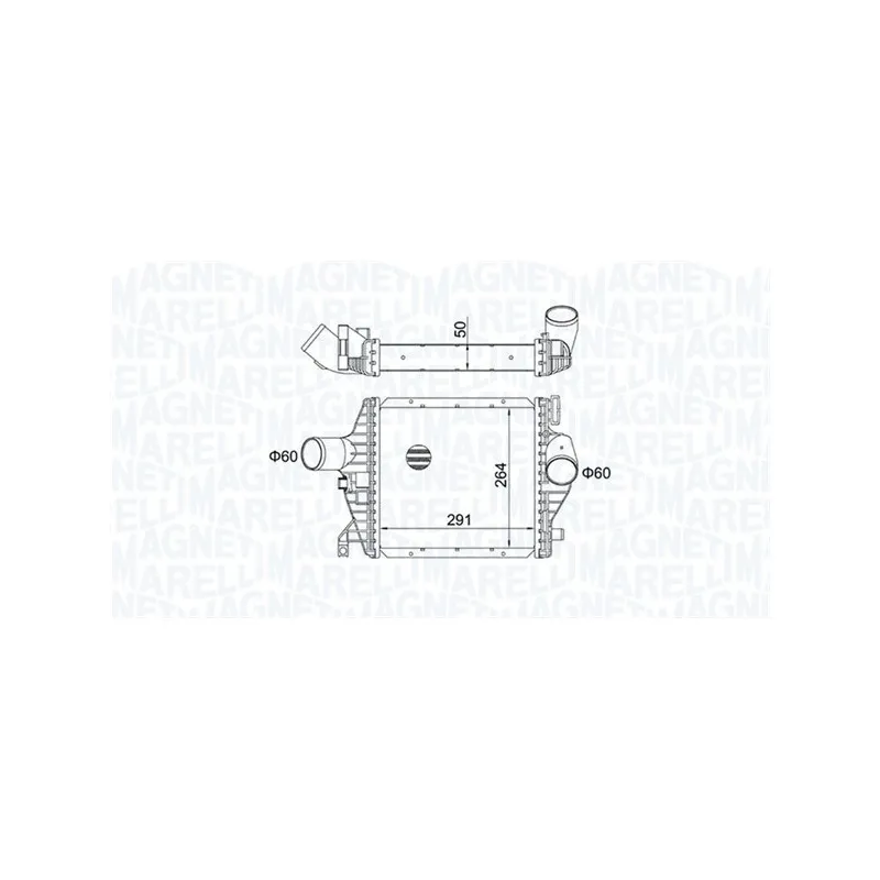 Intercooler, échangeur MAGNETI MARELLI 351319204220