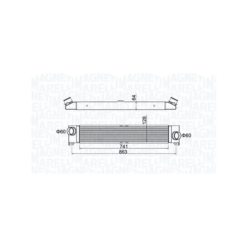 Intercooler, échangeur MAGNETI MARELLI 351319204230