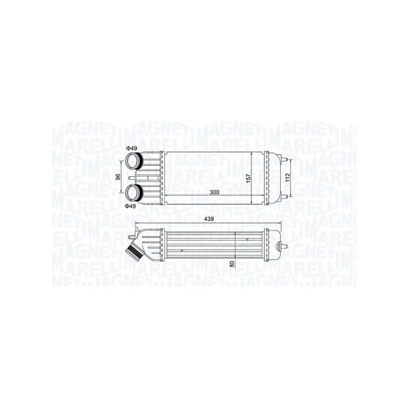 Intercooler, échangeur MAGNETI MARELLI 351319204250