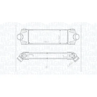 Intercooler, échangeur MAGNETI MARELLI 351319204320