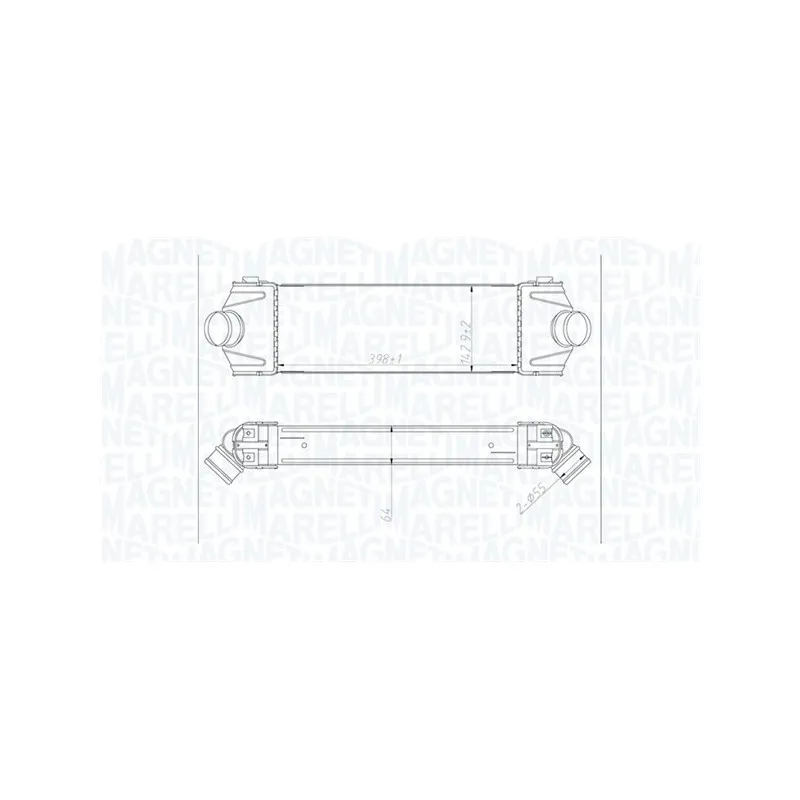Intercooler, échangeur MAGNETI MARELLI 351319204320