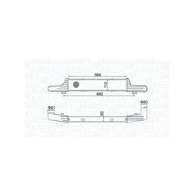 Intercooler, échangeur MAGNETI MARELLI 351319204330