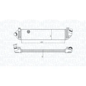 Intercooler, échangeur MAGNETI MARELLI 351319204370