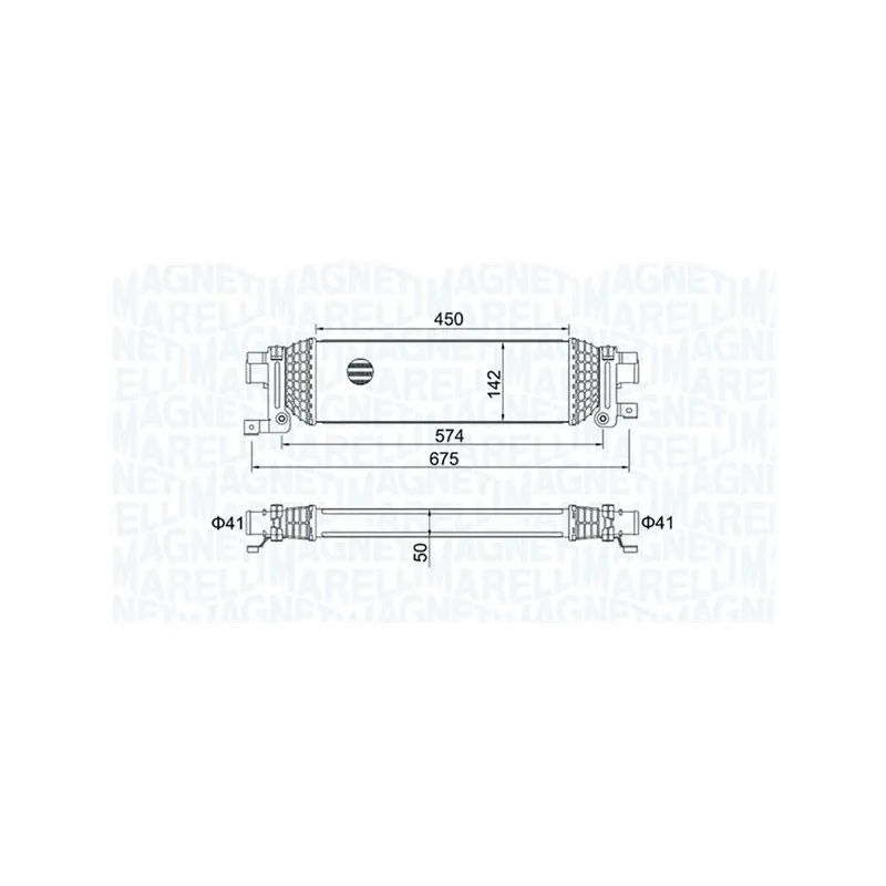 Intercooler, échangeur MAGNETI MARELLI 351319204380
