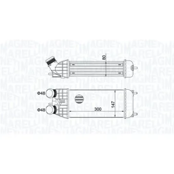 Intercooler, échangeur MAGNETI MARELLI