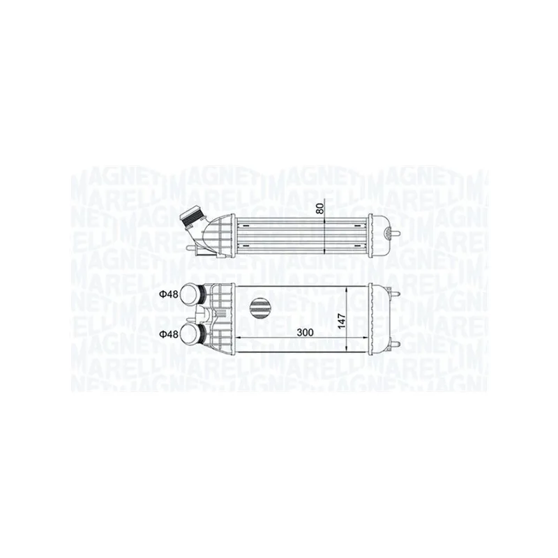 Intercooler, échangeur MAGNETI MARELLI 351319204470