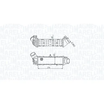 Intercooler, échangeur MAGNETI MARELLI 351319204490