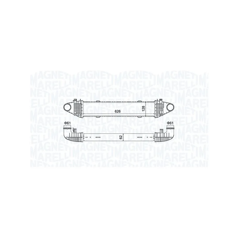 Intercooler, échangeur MAGNETI MARELLI 351319204520