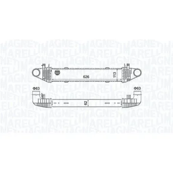 Intercooler, échangeur MAGNETI MARELLI