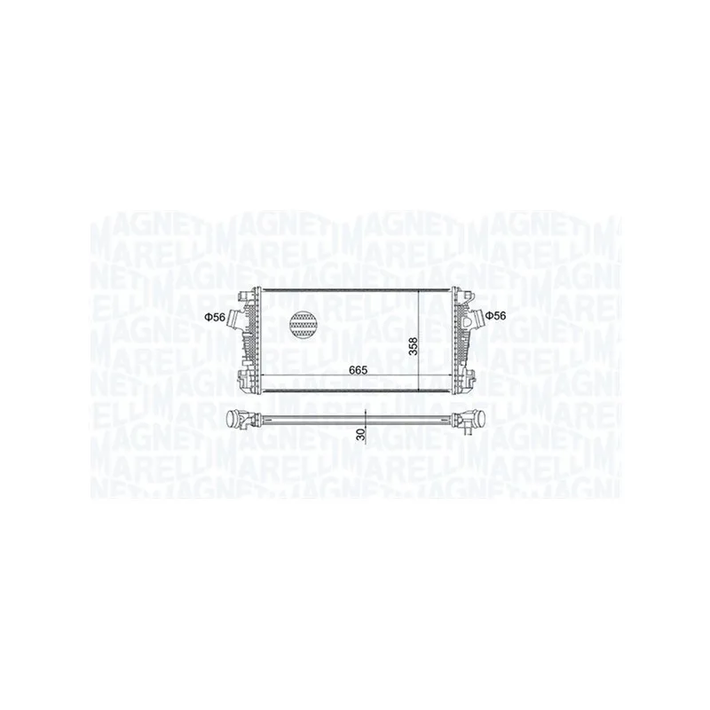 Intercooler, échangeur MAGNETI MARELLI 351319204570