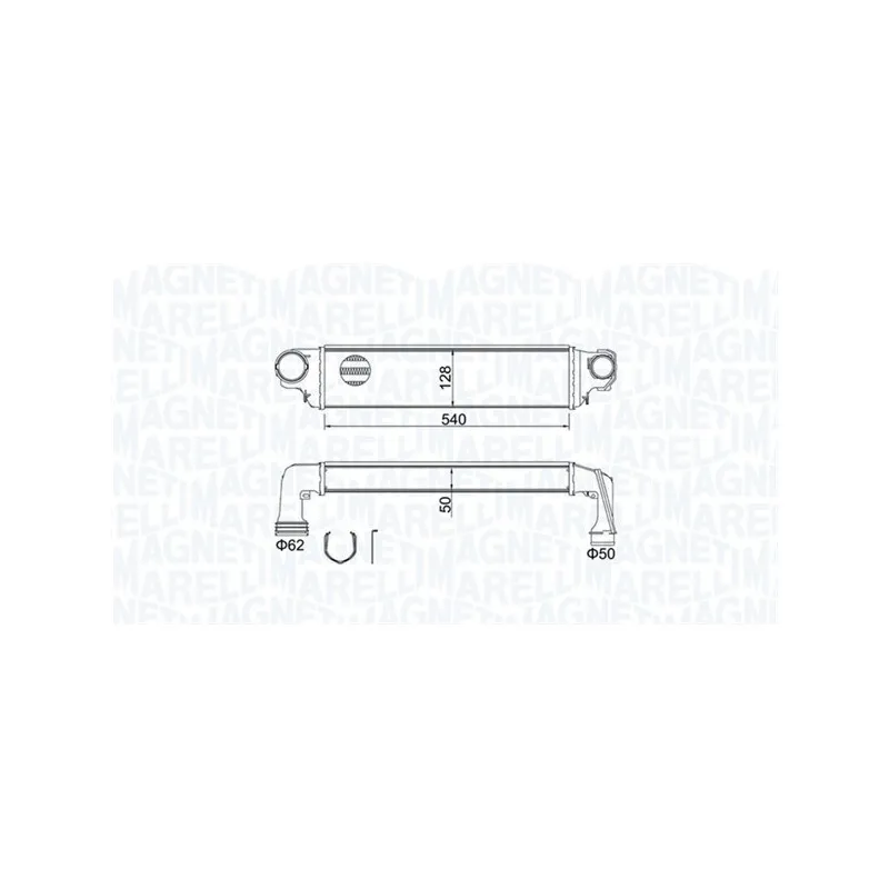 Intercooler, échangeur MAGNETI MARELLI 351319204590