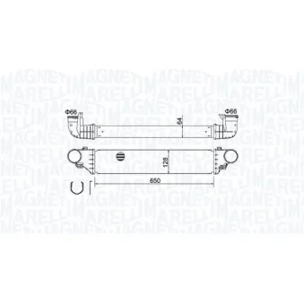Intercooler, échangeur MAGNETI MARELLI 351319204640