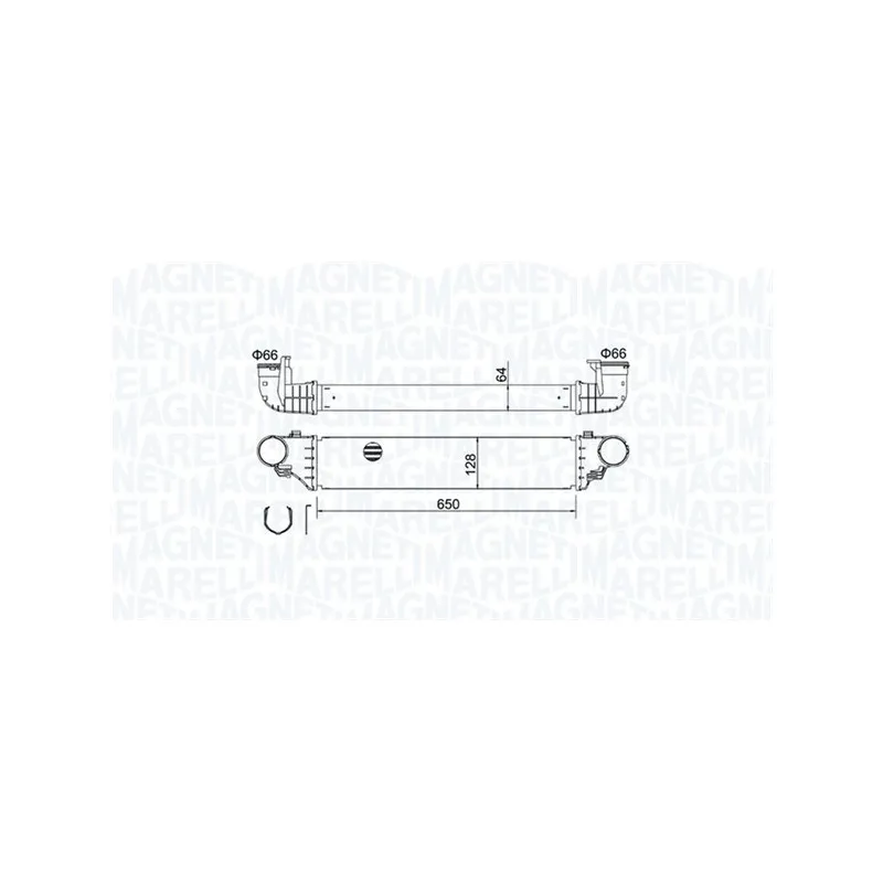 Intercooler, échangeur MAGNETI MARELLI 351319204640