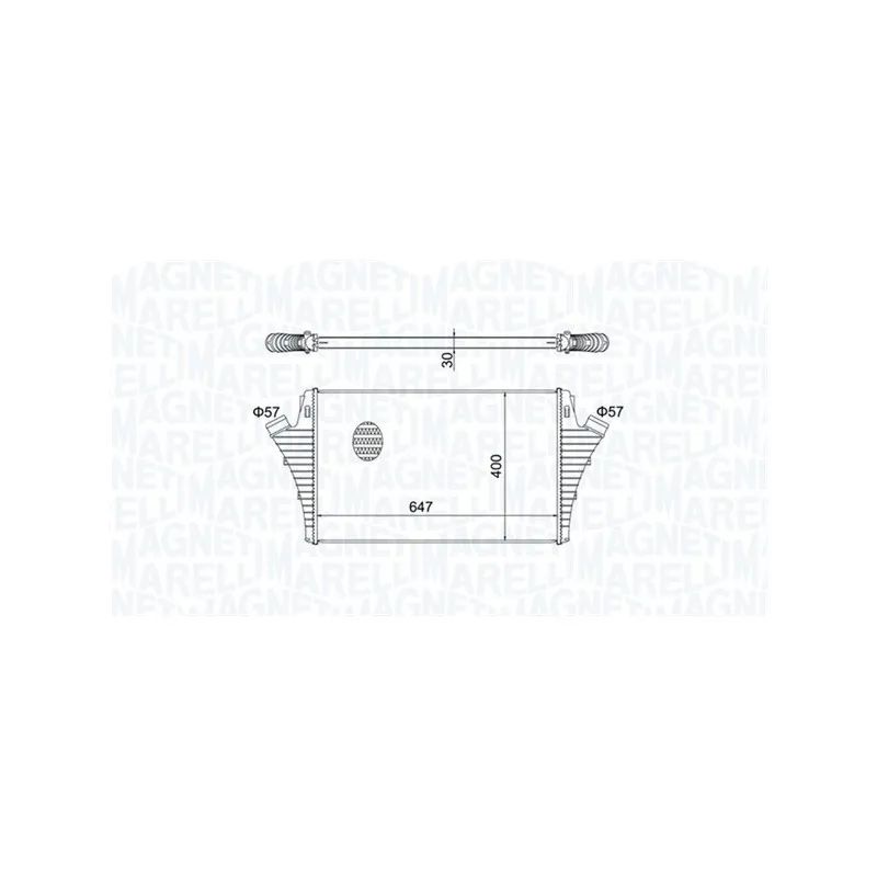 Intercooler, échangeur MAGNETI MARELLI 351319204650