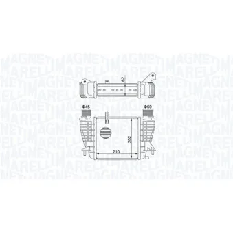Intercooler, échangeur MAGNETI MARELLI