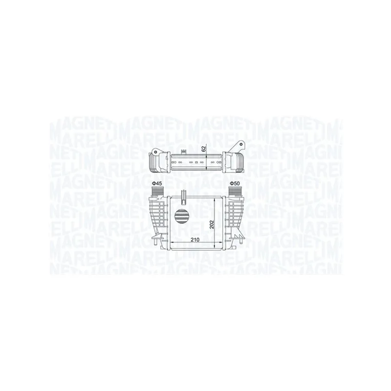 Intercooler, échangeur MAGNETI MARELLI 351319204710