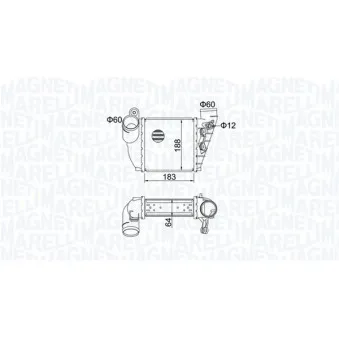 Intercooler, échangeur MAGNETI MARELLI