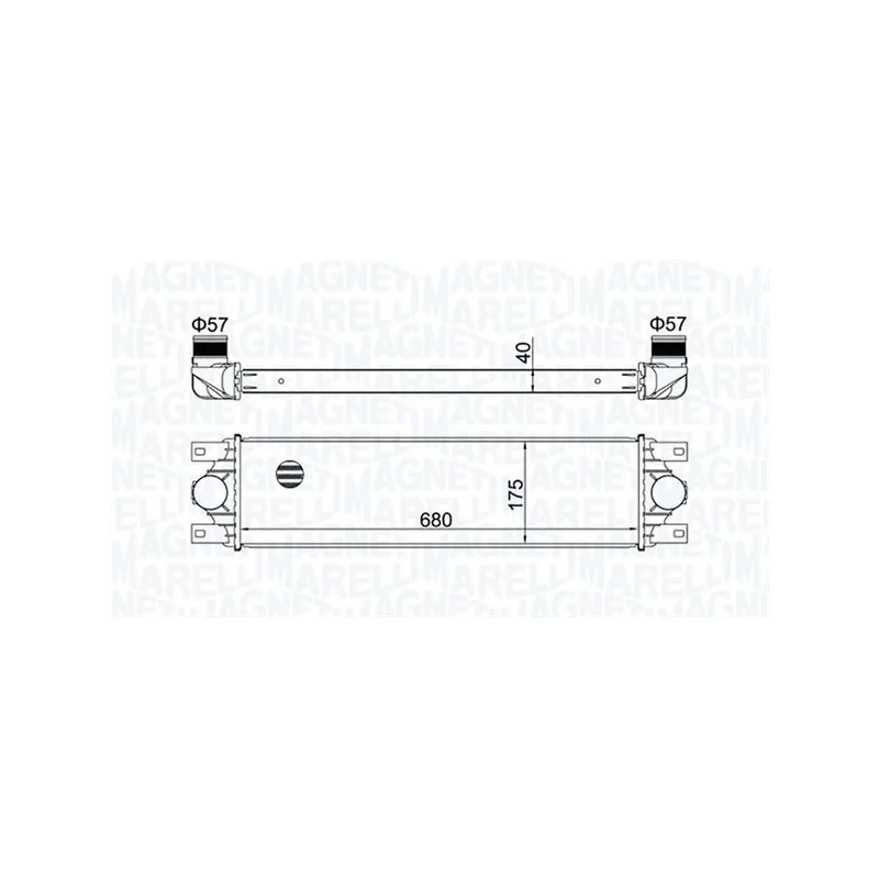 Intercooler, échangeur MAGNETI MARELLI 351319204780