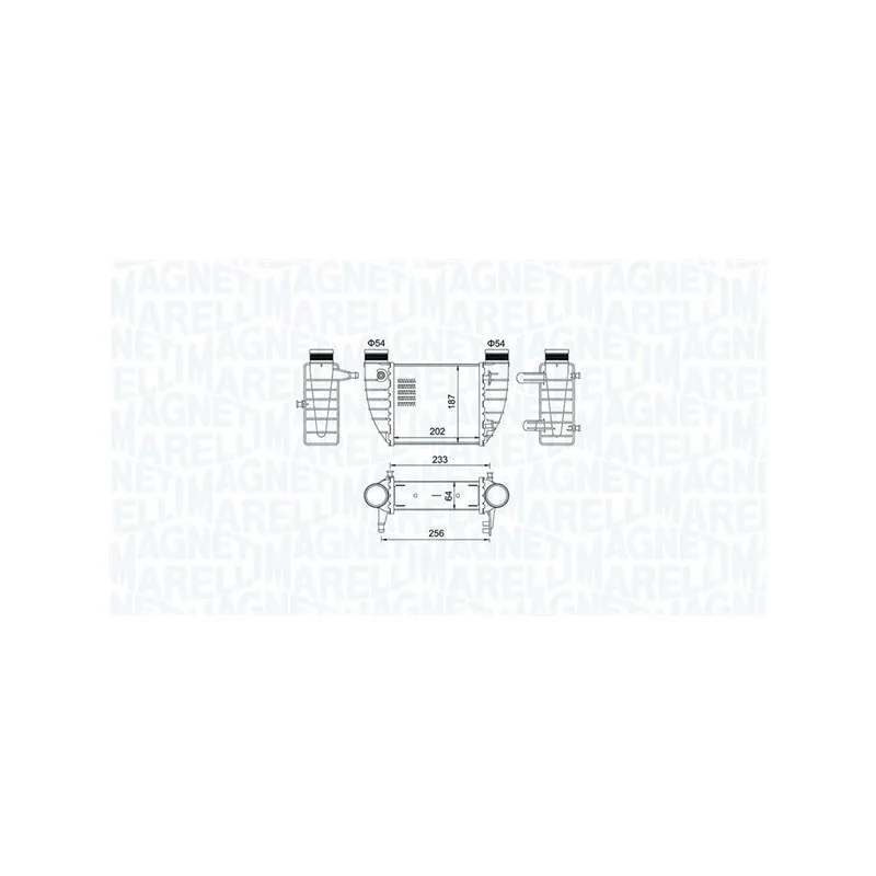 Intercooler, échangeur MAGNETI MARELLI 351319204850