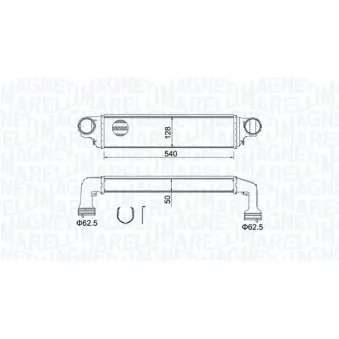 Intercooler, échangeur MAGNETI MARELLI