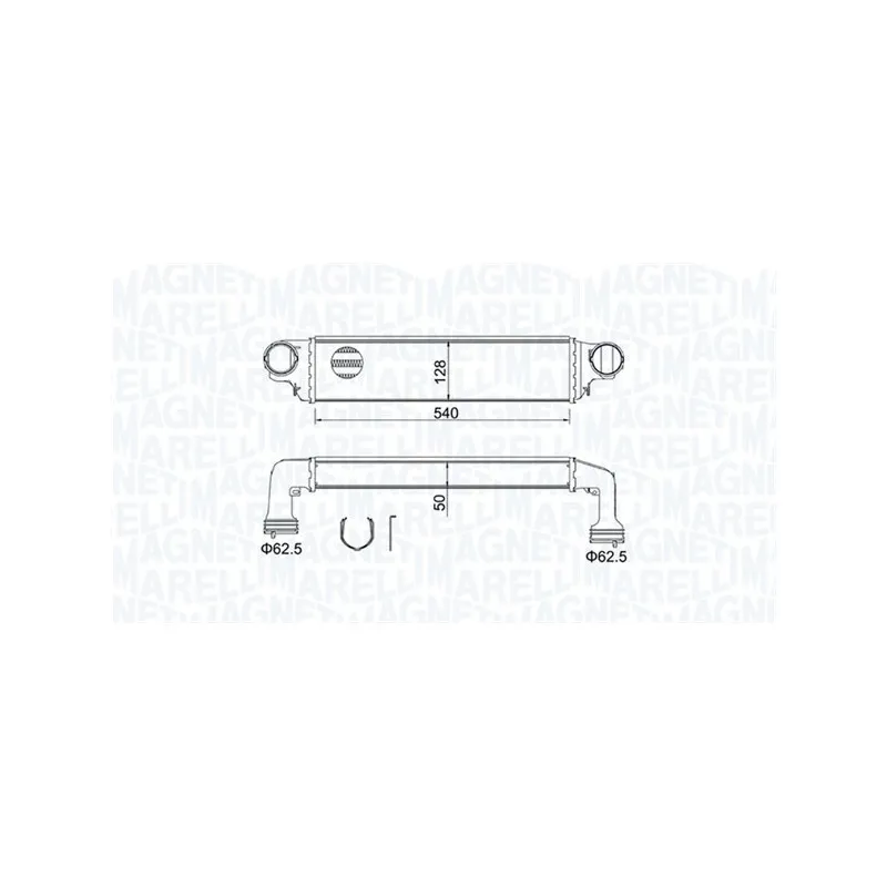 Intercooler, échangeur MAGNETI MARELLI 351319204890