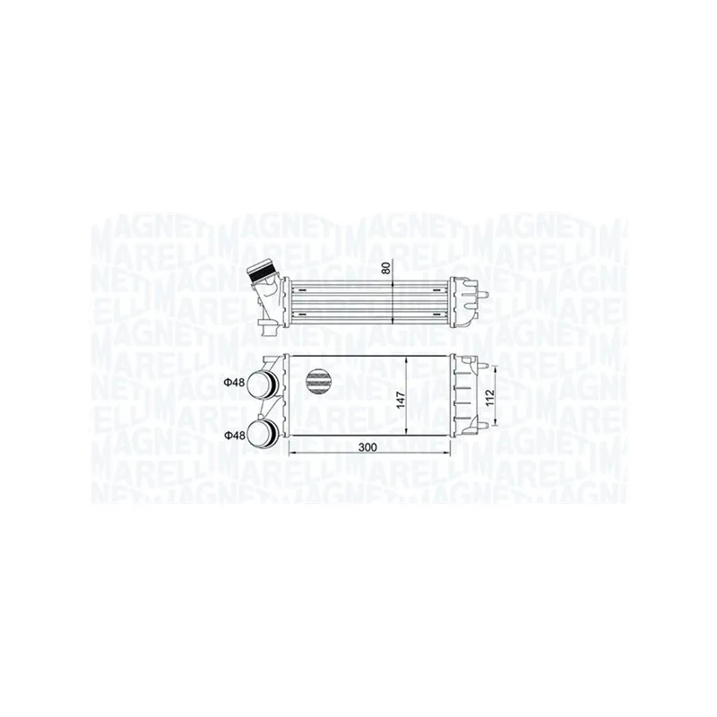 Intercooler, échangeur MAGNETI MARELLI 351319204920