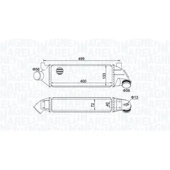 Intercooler, échangeur MAGNETI MARELLI
